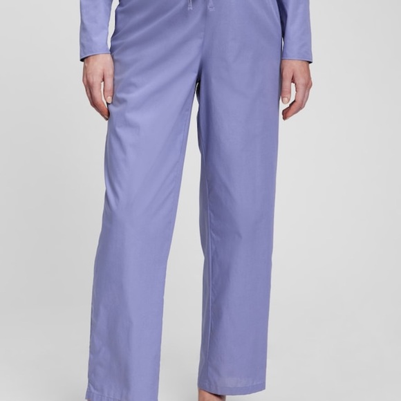 NWOT Gap Maternity Pajamas, size XL, beautiful periwinkle, 100% cotton - Picture 2 of 4